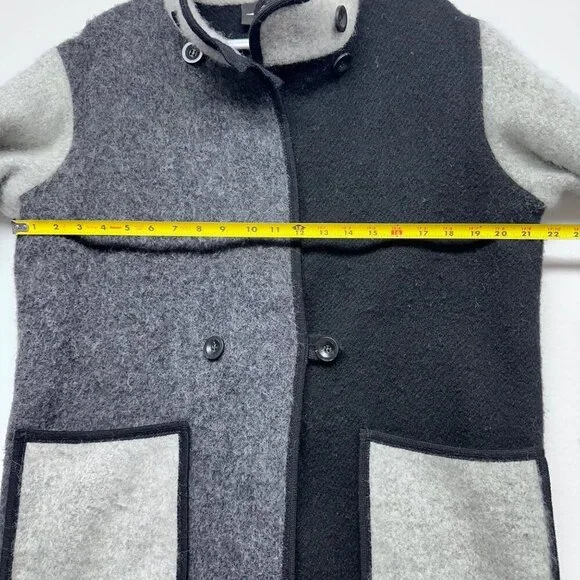 Lillunn of Norway Womens 100% Wool Sten Jacket Coat Size XXS Oversized Gray - Picture 12 of 13